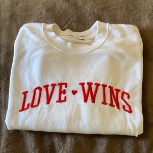 Love Wins Crewneck Sweater